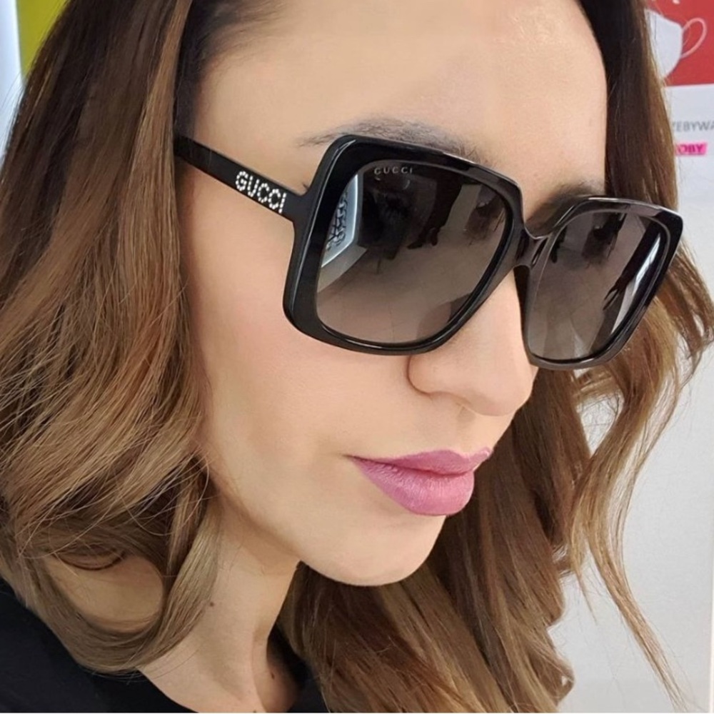 New🔥🔥 - GUCCI Grey Gradient Square Ladies Sunglasses
GG0728SA 001 57